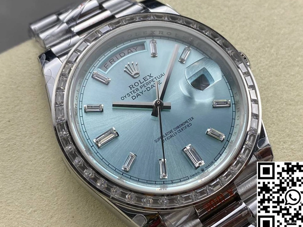 Diamond Blue Factory v5 M228396tbr-0002 Tungsten Rolex Dial Day Date Hourmarker Steel QF 0330